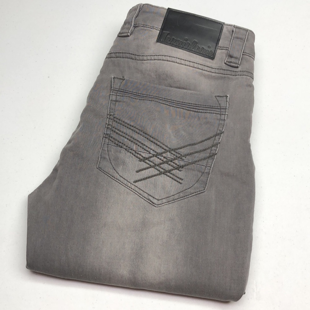 LIKE NEW MENS JEANIOLOGIE GRAYWASH STRAIGHT FIT JEANS 34x32 ⭐️
